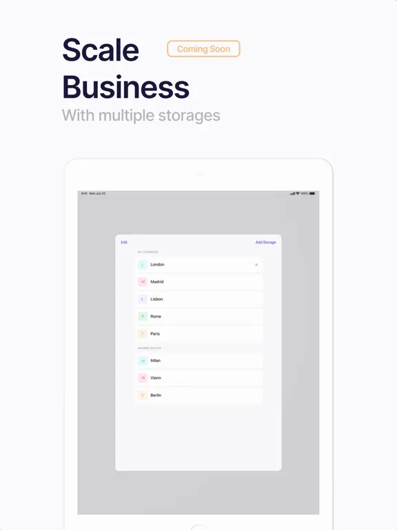 Capturas de pantalla de Sklad: Inventory Tracker iPad 