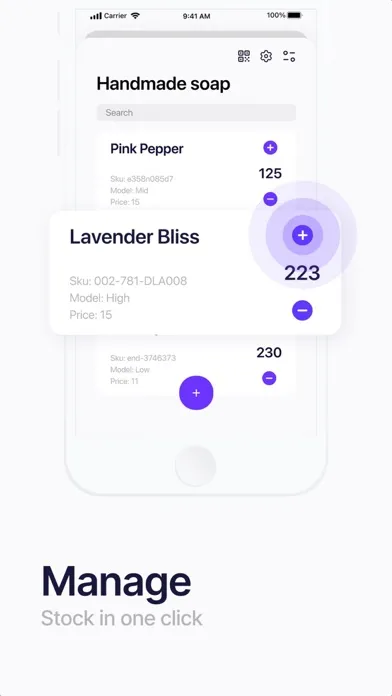 Capturas de pantalla de Sklad: Inventory Tracker