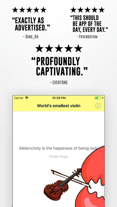 Worlds smallest violin ™ Ekran Görüntüleri