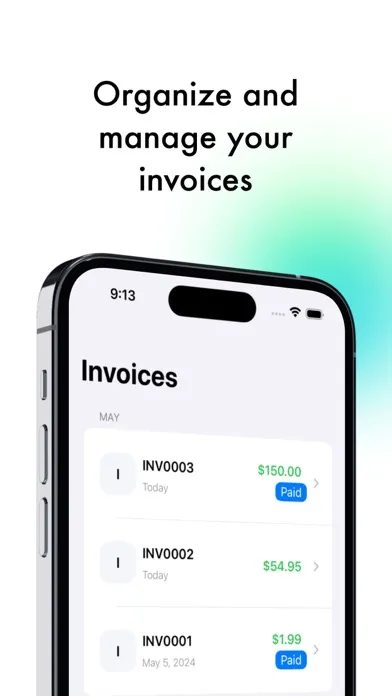 Tangkapan skrin Invoice Maker - Manager