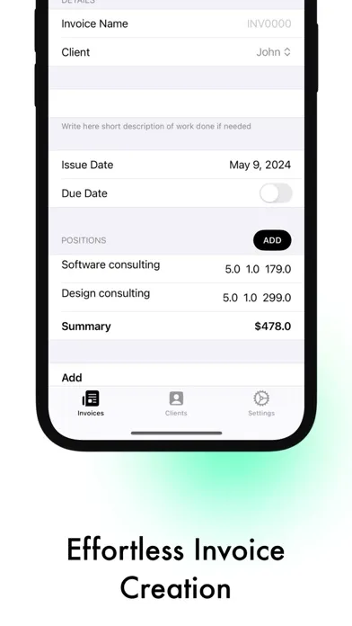 Tangkapan skrin Invoice Maker - Manager
