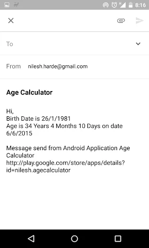 Age Calculator Screenshots
