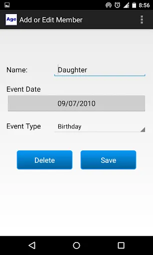 Age Calculator Screenshots