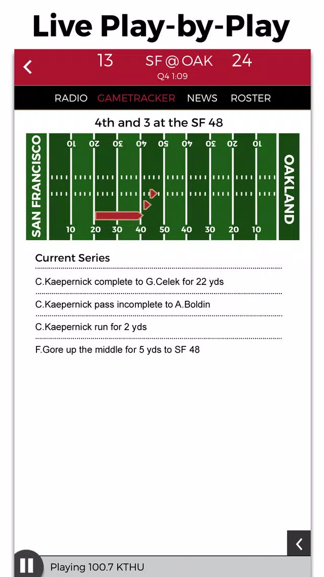 San Francisco Football Radio & Live Scores Screenshots