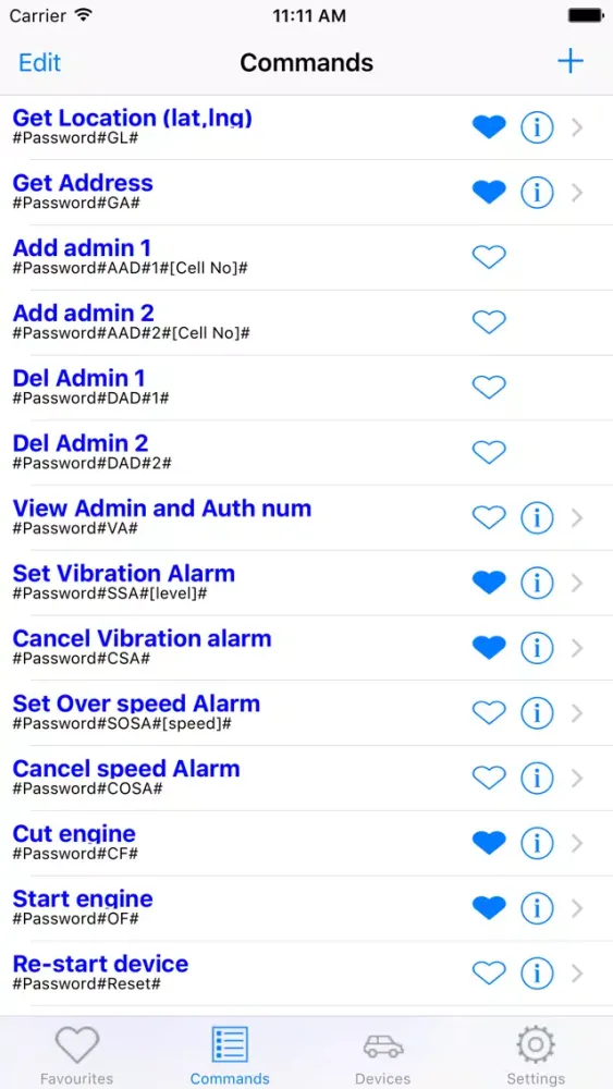 GPSTracking SMS Commander Screenshots