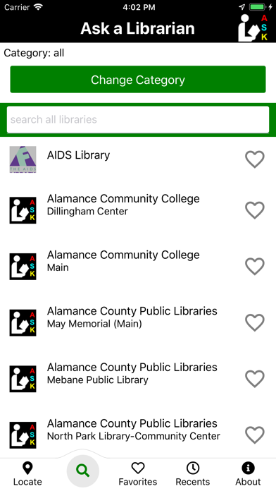 Screenshot di Ask a Librarian