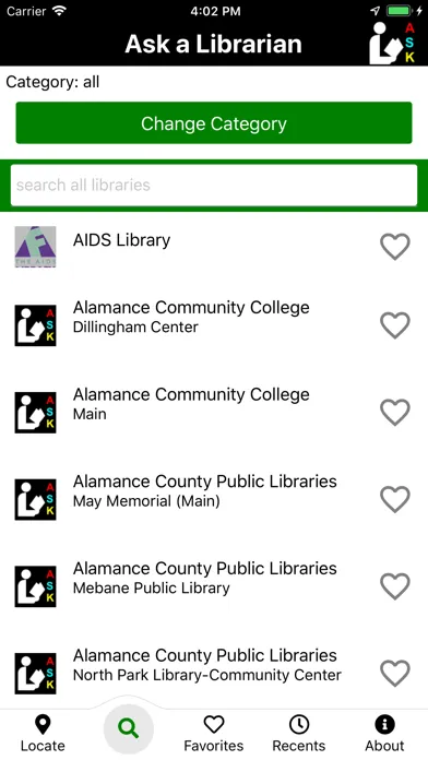 Ask a Librarian スクリーンショット