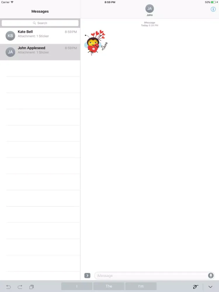 Honey Bee Stickers iPad 应用截图