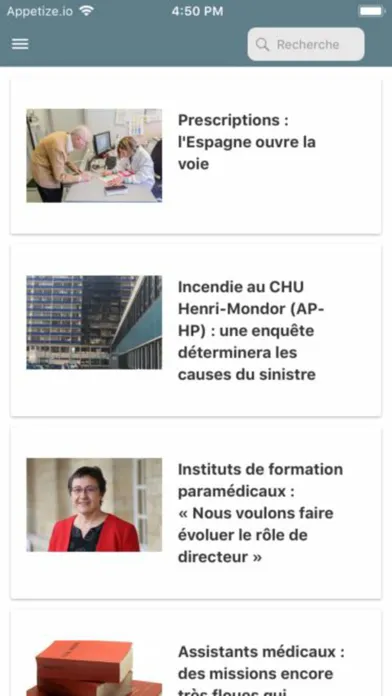 Скриншоты ActuSoins actualité infirmière