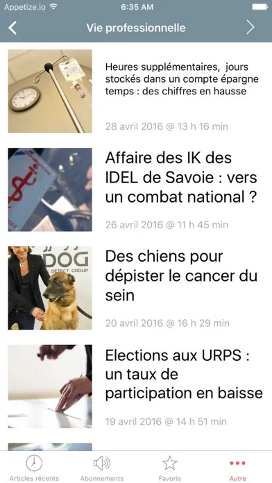 Скриншоты ActuSoins actualité infirmière