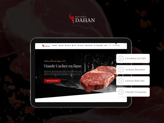 Boucherie DAHAN iPad Screenshots