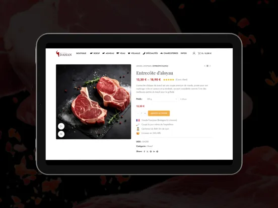 Boucherie DAHAN iPad Screenshots