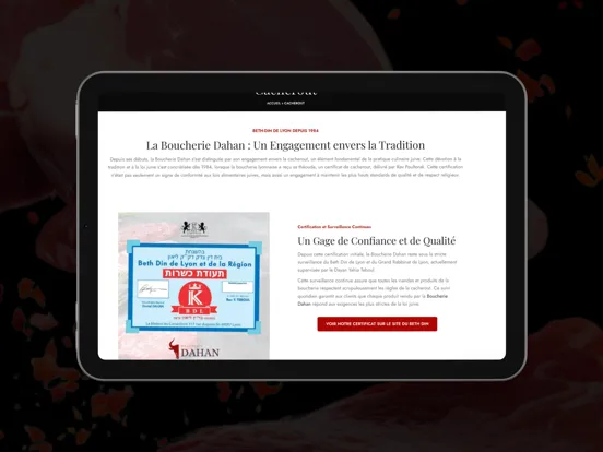 Boucherie DAHAN iPad Screenshots