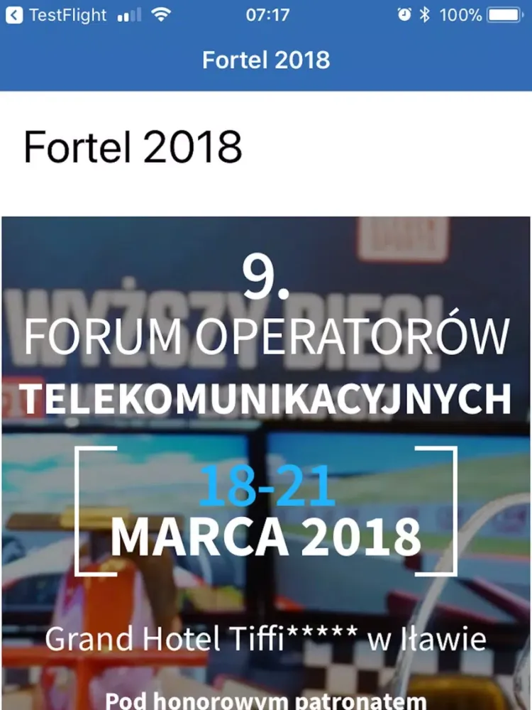 Screenshot di Fortel 2018 iPad 