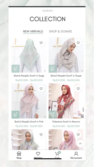 Tangkapan layar ALKHANSAS Scarves