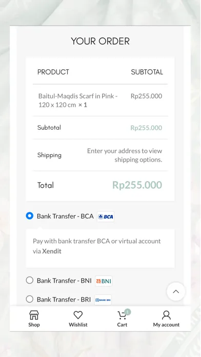 Tangkapan layar ALKHANSAS Scarves