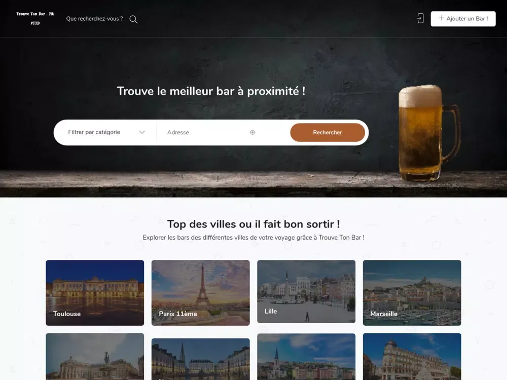 Trouve ton bar iPad  Screenshots