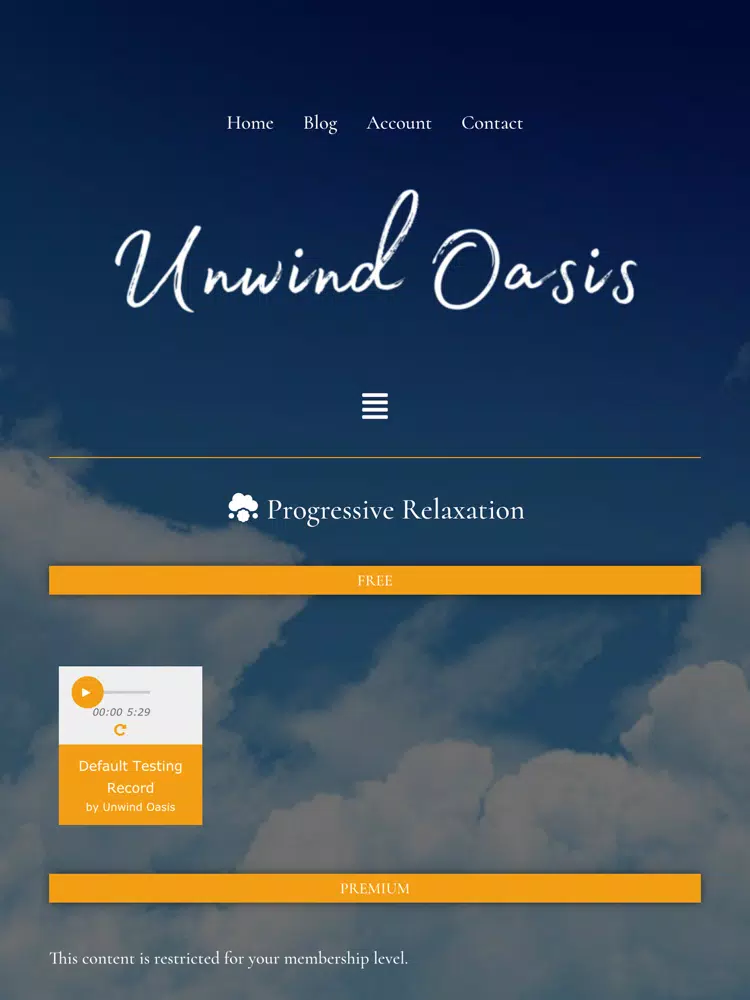 Unwind Oasis iPad 應用截圖