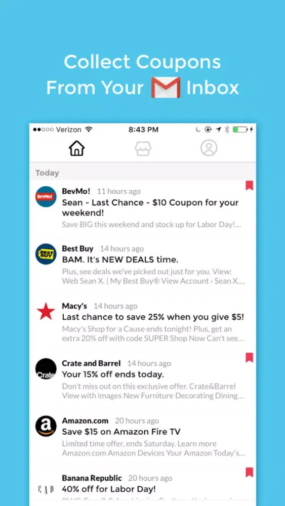 Tangkapan layar Goupon - Find Coupon, Savings, Deals in your Gmail