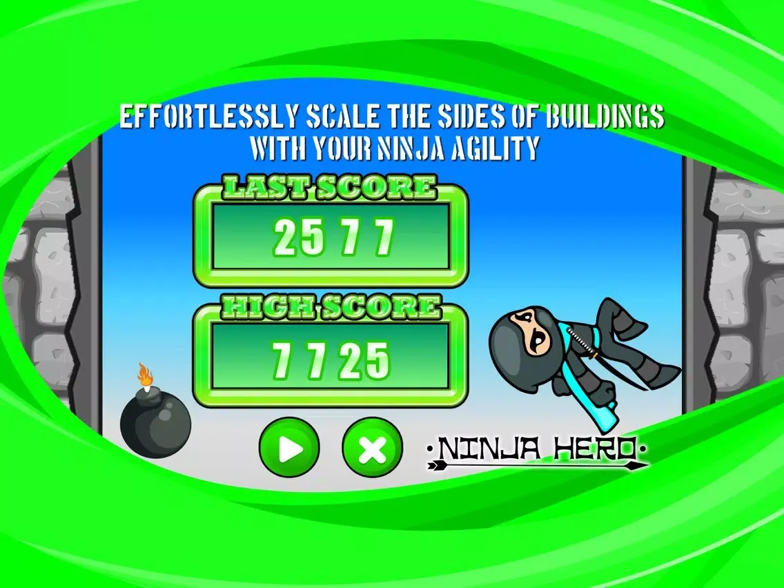 Ninja Hero Climbing Runner iPad 應用截圖