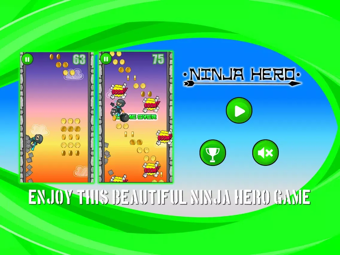 Ninja Hero Climbing Runner iPad 應用截圖