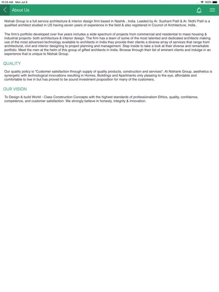 Nishank Group iPad  Screenshots