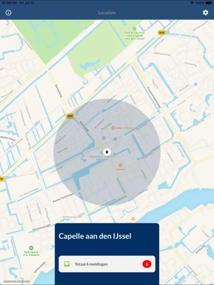 Скриншоты Capelle ad IJssel - Om Alert iPad 