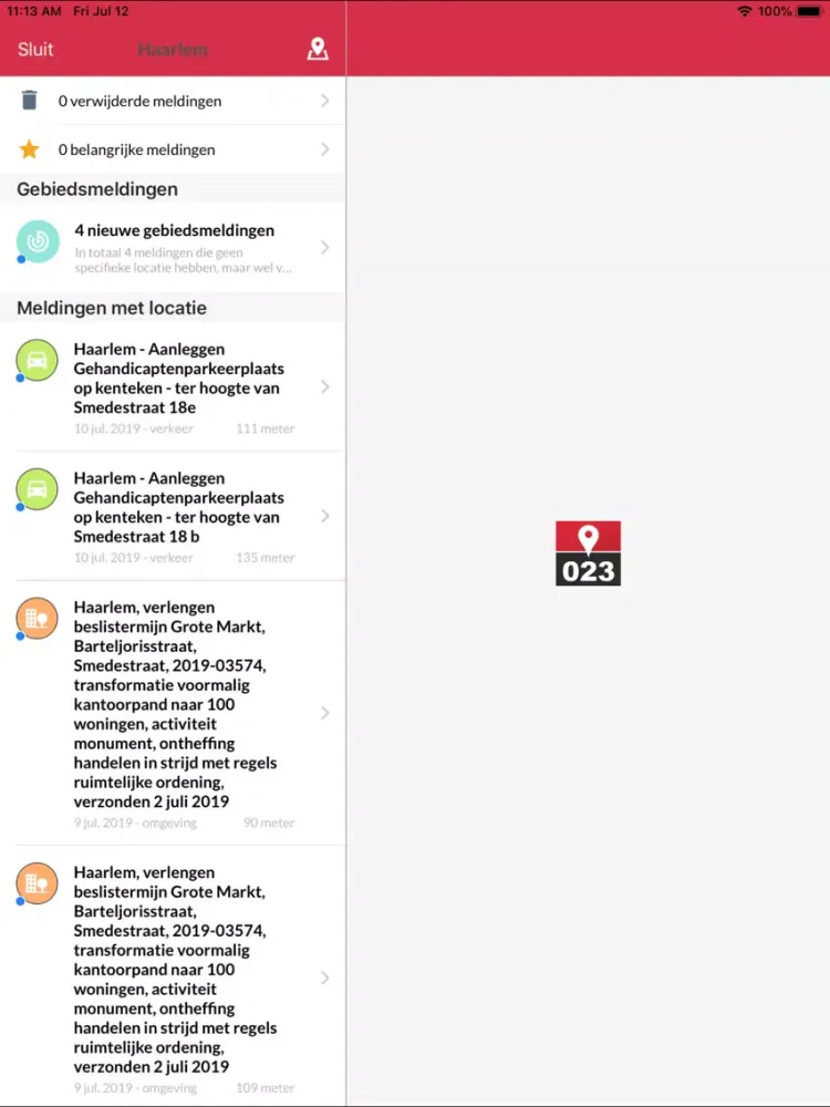 Captures d'écran de Haarlem - OmgevingsAlert iPad 