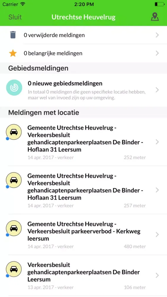 Utrechtse Heuvelrug - Om Alert应用截图