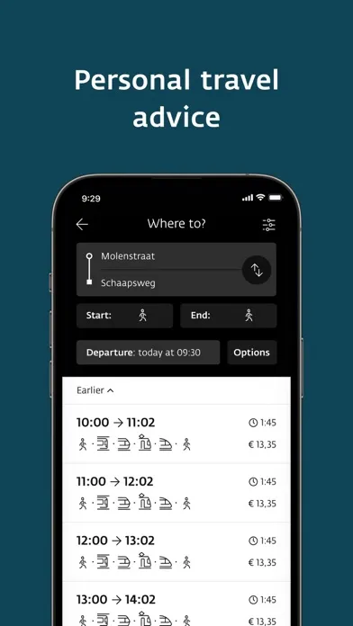 Tangkapan layar MeerPlus - Travel planner EBS