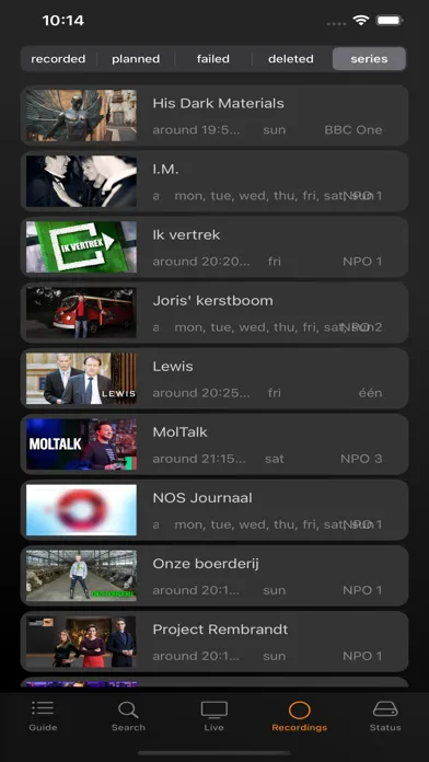 Скриншоты TVfootend