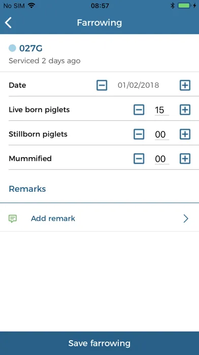 PigVision Mobile Sows स्क्रीनशॉट