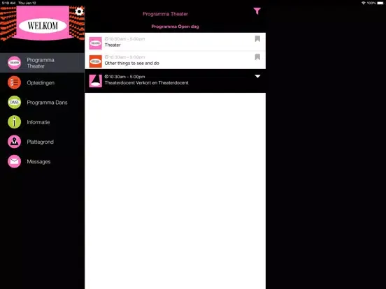Screenshot di ATD Open Dag iPad 