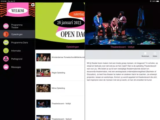 Screenshot di ATD Open Dag iPad 