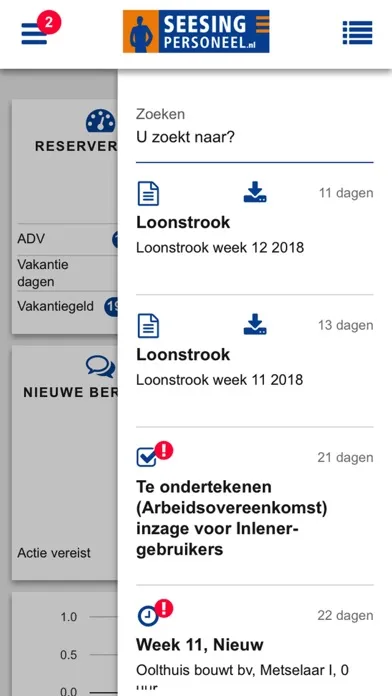 Seesing Personeel Screenshots