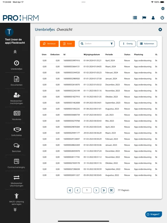 PRO HRM iPad  سکرین شاٹس