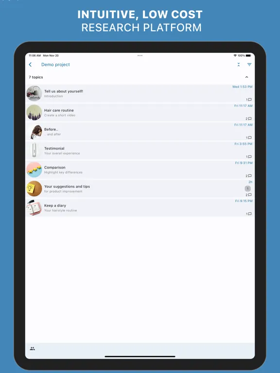 MyInsights iPad  スクリーンショット