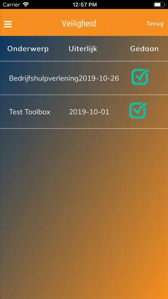 Скриншоты TIG-App