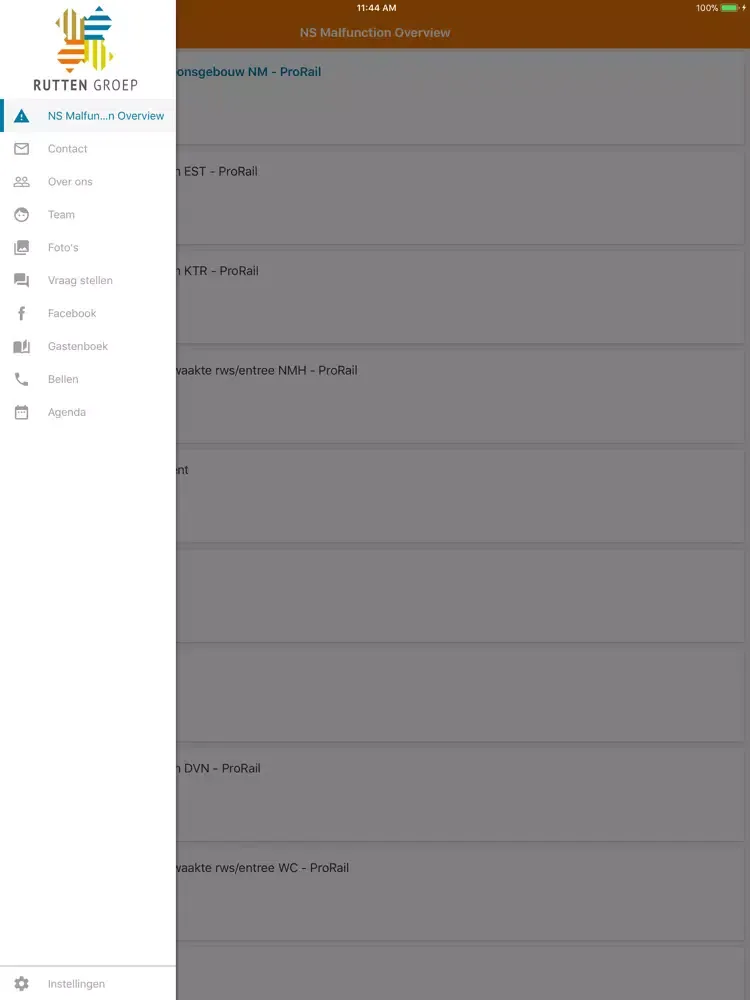 Ruttengroep iPad  Ekran Görüntüleri