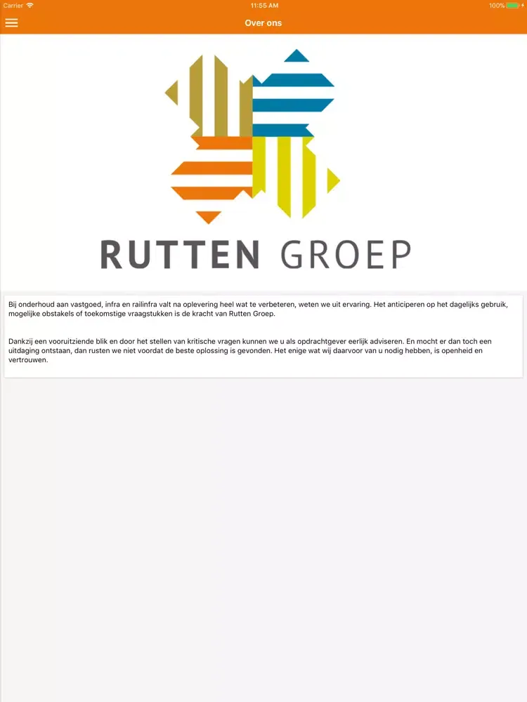 Ruttengroep iPad  Ekran Görüntüleri
