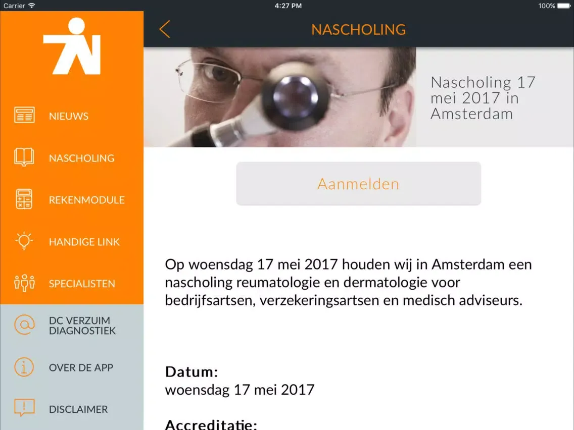 DC VerzuimDiagnostiek iPad  스크린샷