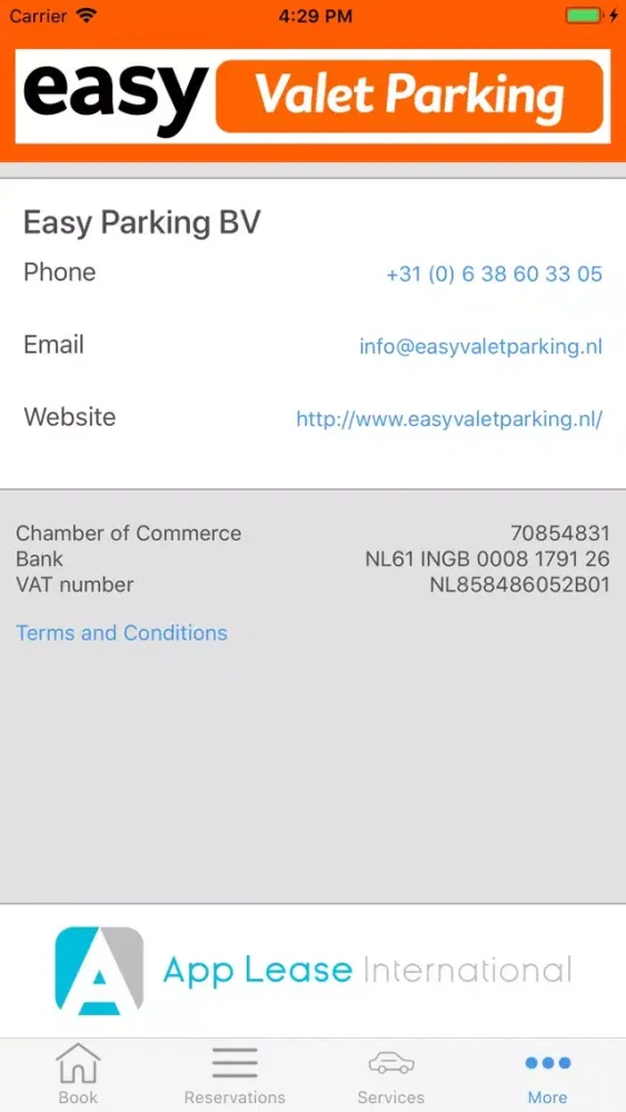 Tangkapan skrin Easy Valet Parking