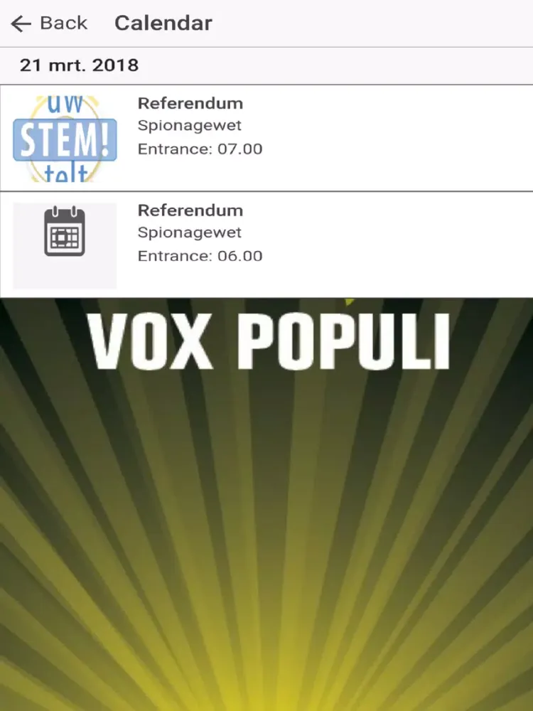 Capturas de pantalla de Vox Populi iPad 