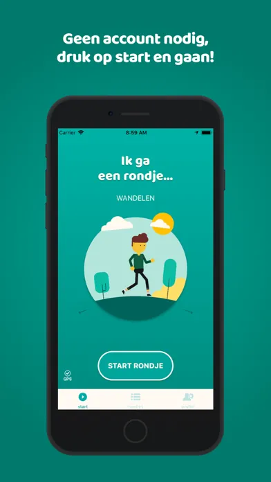 Скриншоты Rondje GPS Wandelen en Fietsen