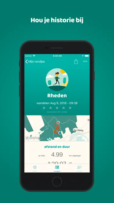 Скриншоты Rondje GPS Wandelen en Fietsen