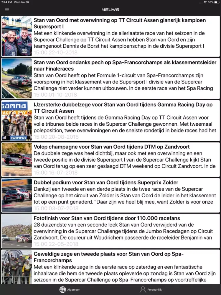 Zrzuty ekranu SvO Racing iPad 
