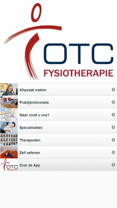 OTC Fysiotherapie Ekran Görüntüleri