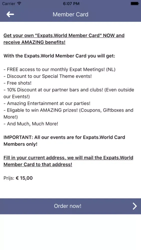 Expats.World سکرین شاٹس