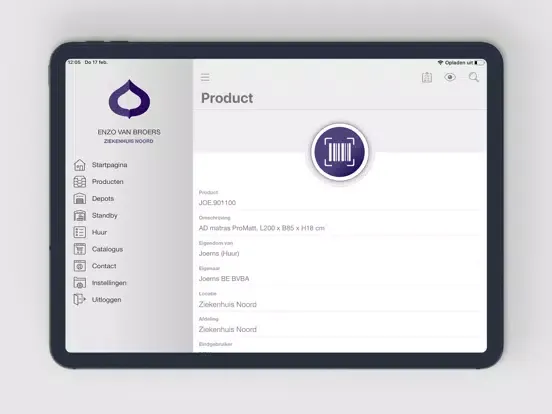 Capturas de pantalla de Joerns Klantportaal iPad 