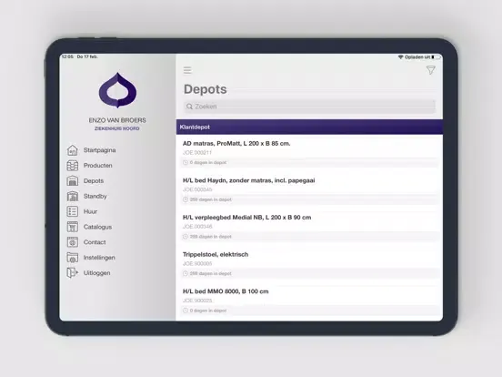 Capturas de pantalla de Joerns Klantportaal iPad 